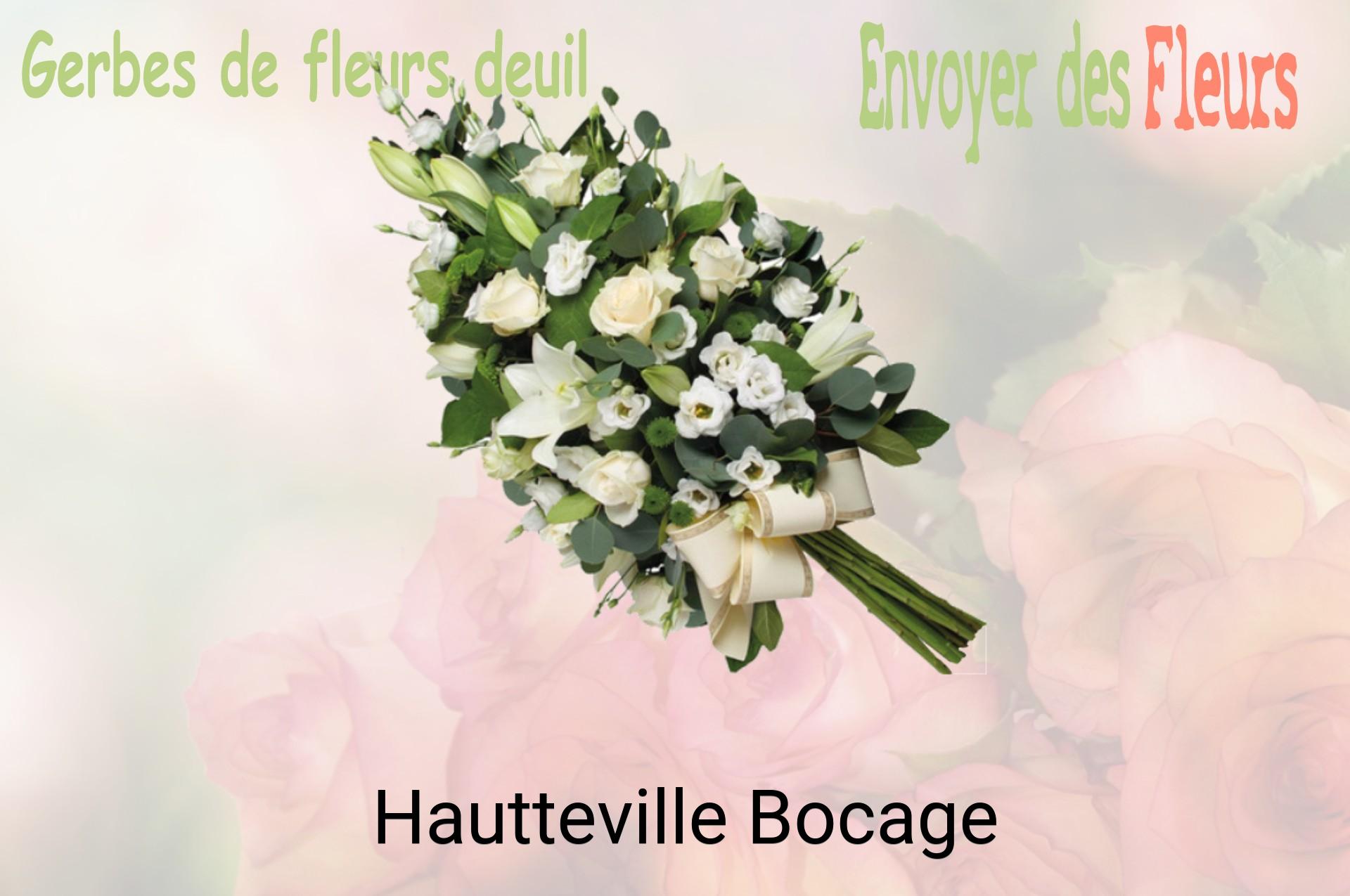 Gerbe de fleurs de deuil livrée à Hautteville-Bocage